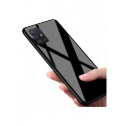 BLACK CASE GLASS CASE telefonsag OPPO A16 / A16S / A54S SORT